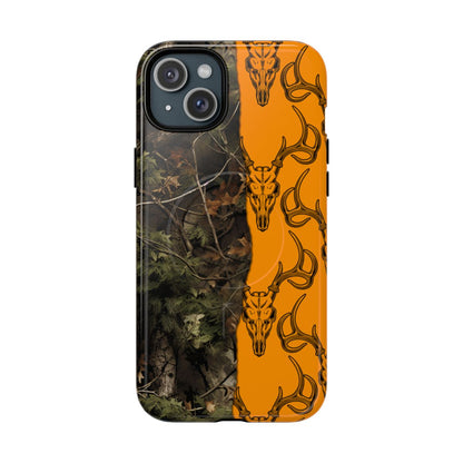 Camo Deer Skulls Orange Magnetic Case