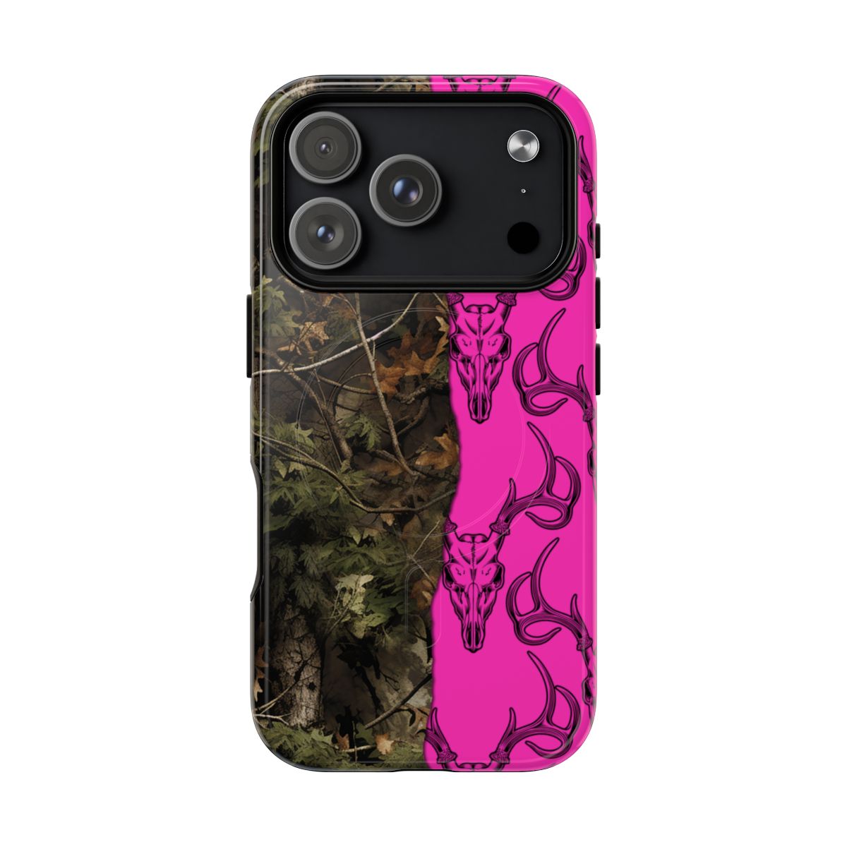 Camo Deer Skulls Pink Magnetic Case