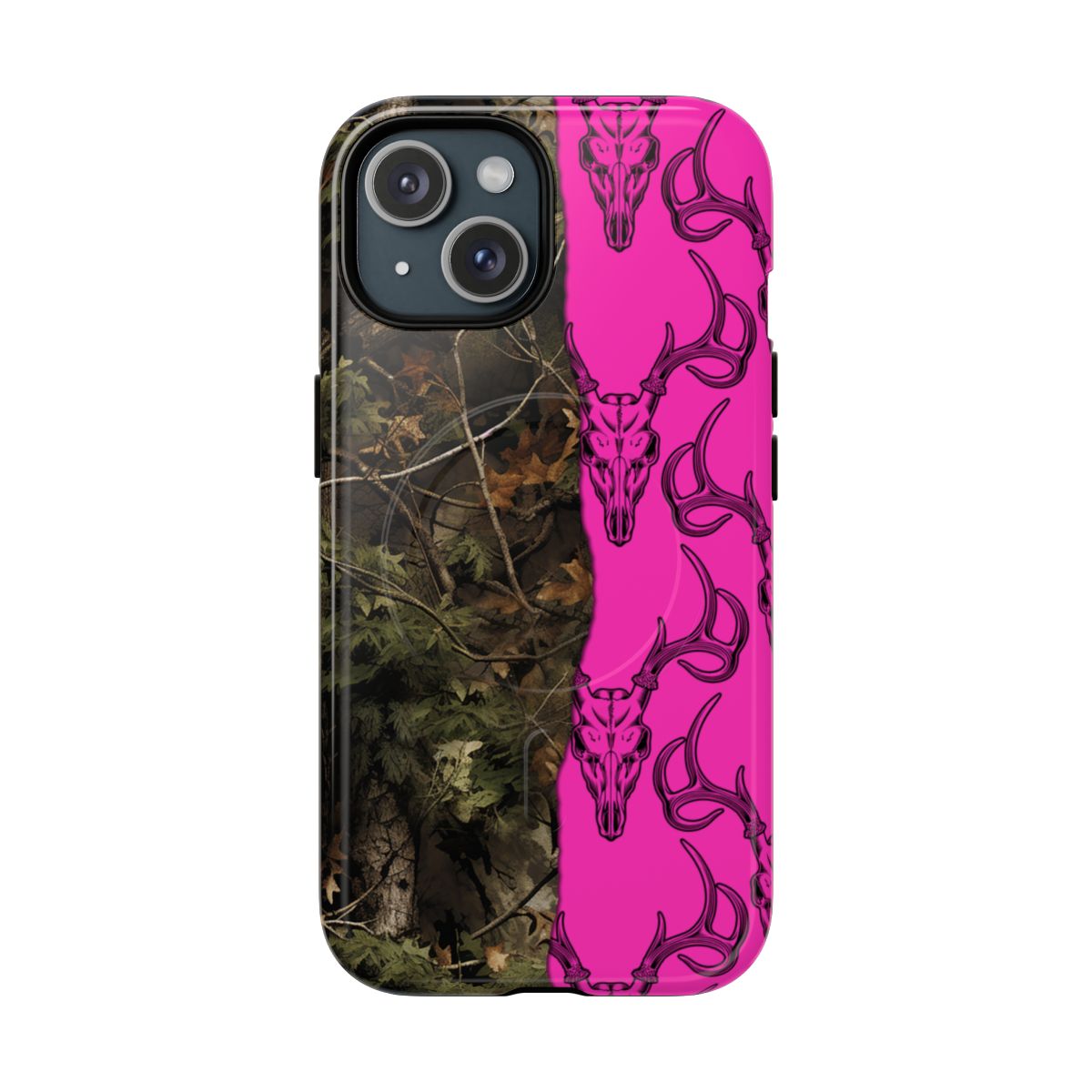 Camo Deer Skulls Pink Magnetic Case