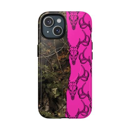 Camo Deer Skulls Pink Magnetic Case