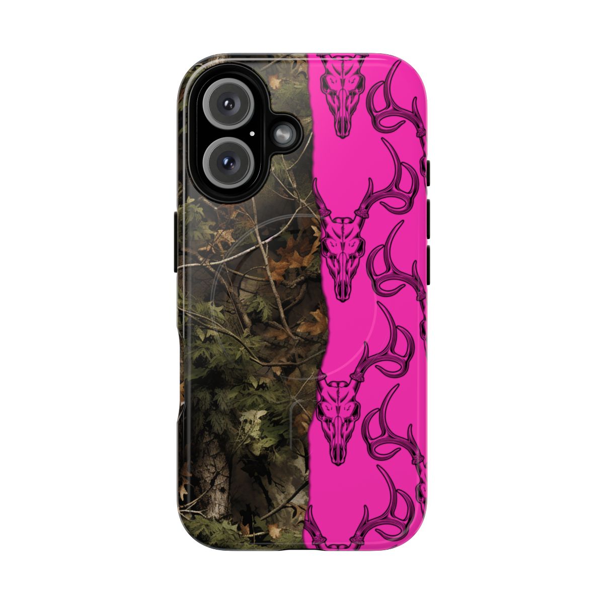 Camo Deer Skulls Pink Magnetic Case