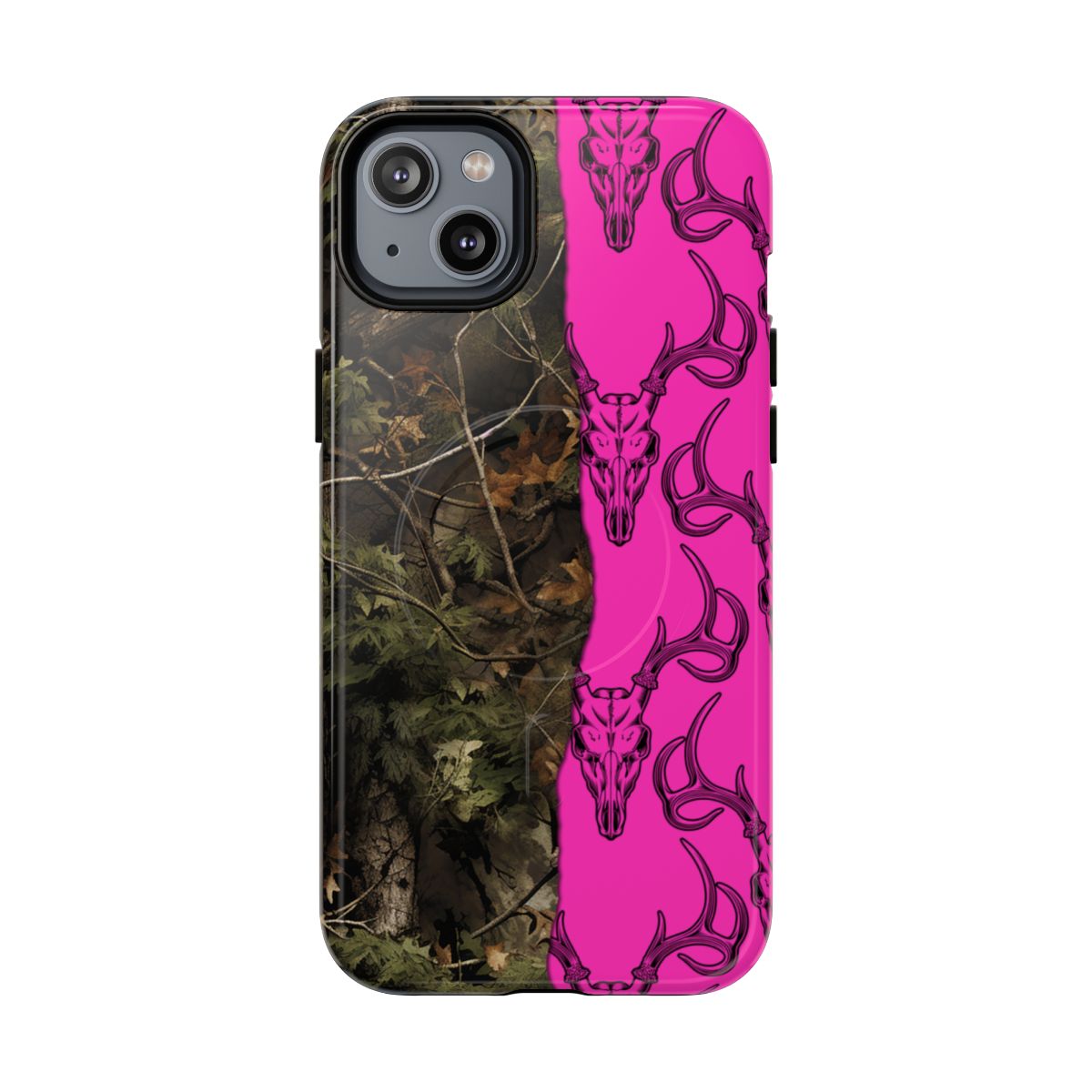 Camo Deer Skulls Pink Magnetic Case
