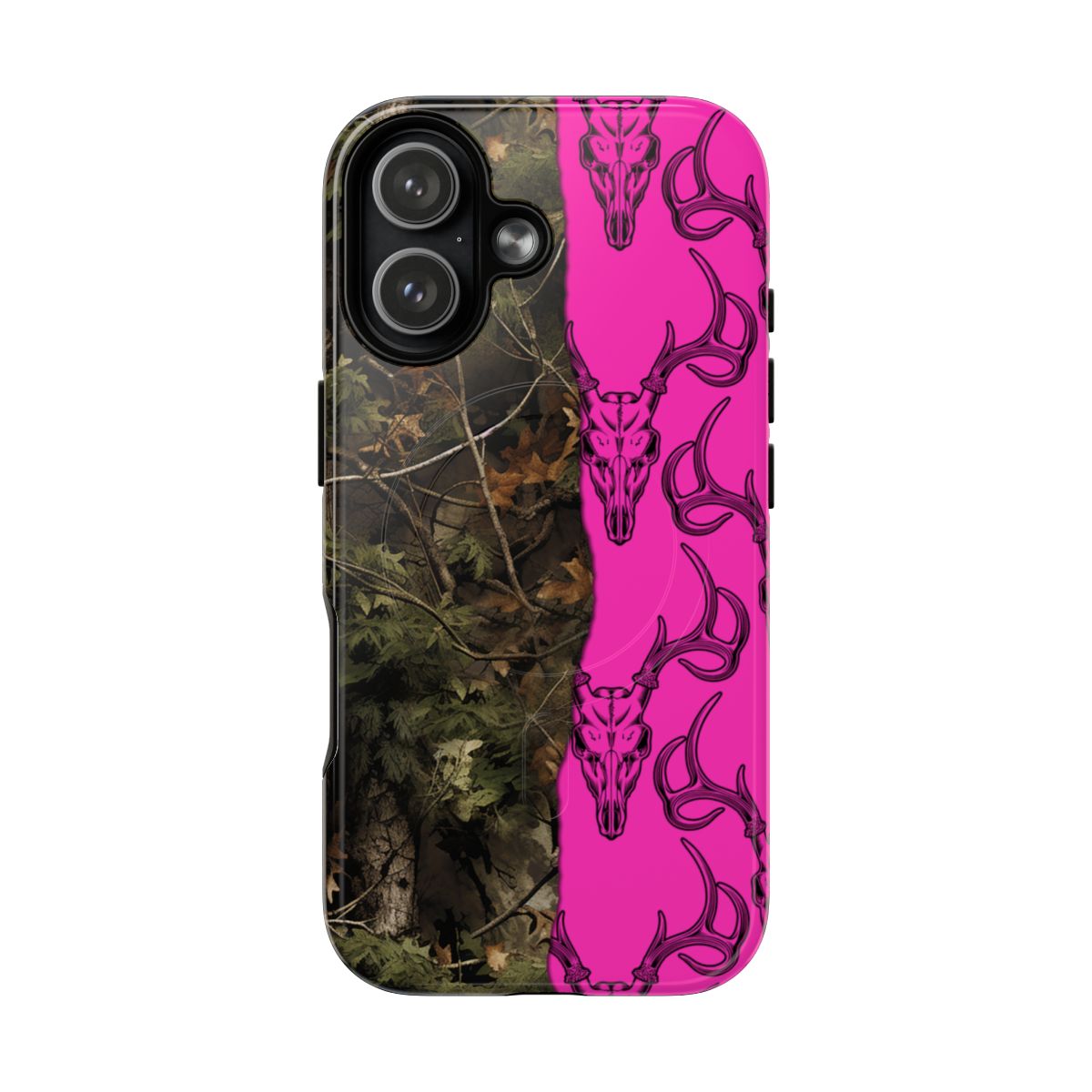 Camo Deer Skulls Pink Magnetic Case