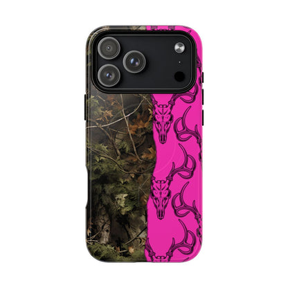 Camo Deer Skulls Pink Magnetic Case