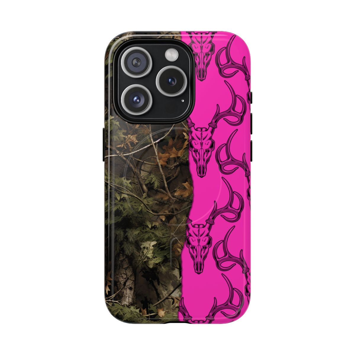 Camo Deer Skulls Pink Magnetic Case