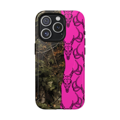 Camo Deer Skulls Pink Magnetic Case