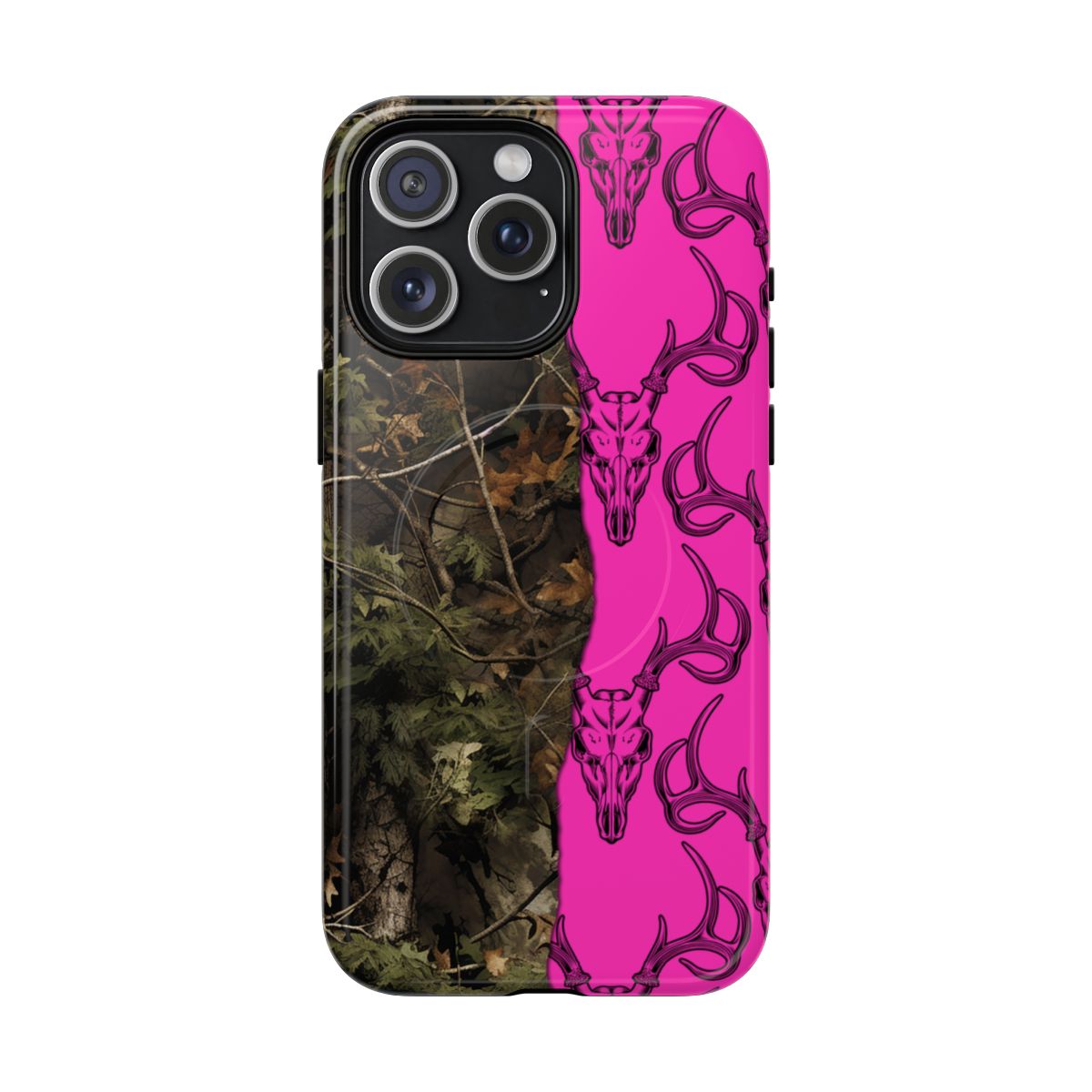 Camo Deer Skulls Pink Magnetic Case