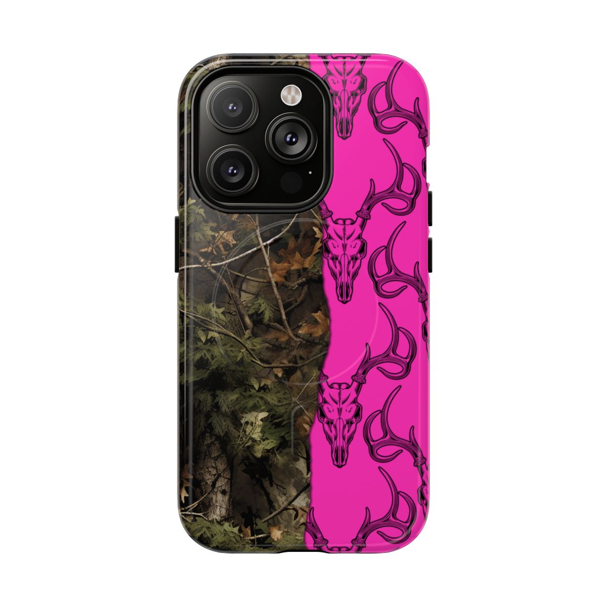 Camo Deer Skulls Pink Magnetic Case