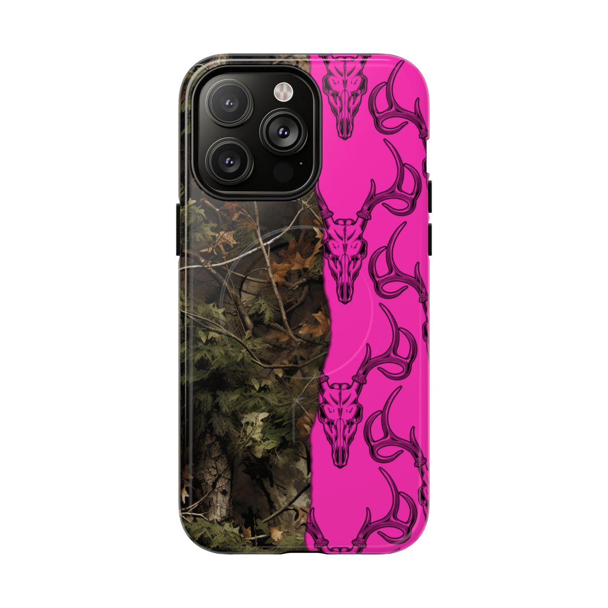 Camo Deer Skulls Pink Magnetic Case