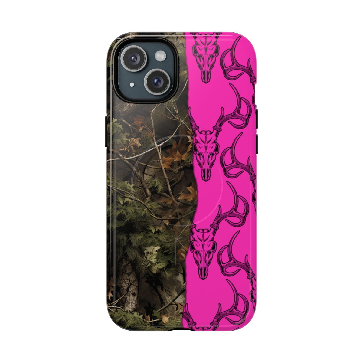 Camo Deer Skulls Pink Magnetic Case