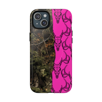 Camo Deer Skulls Pink Magnetic Case