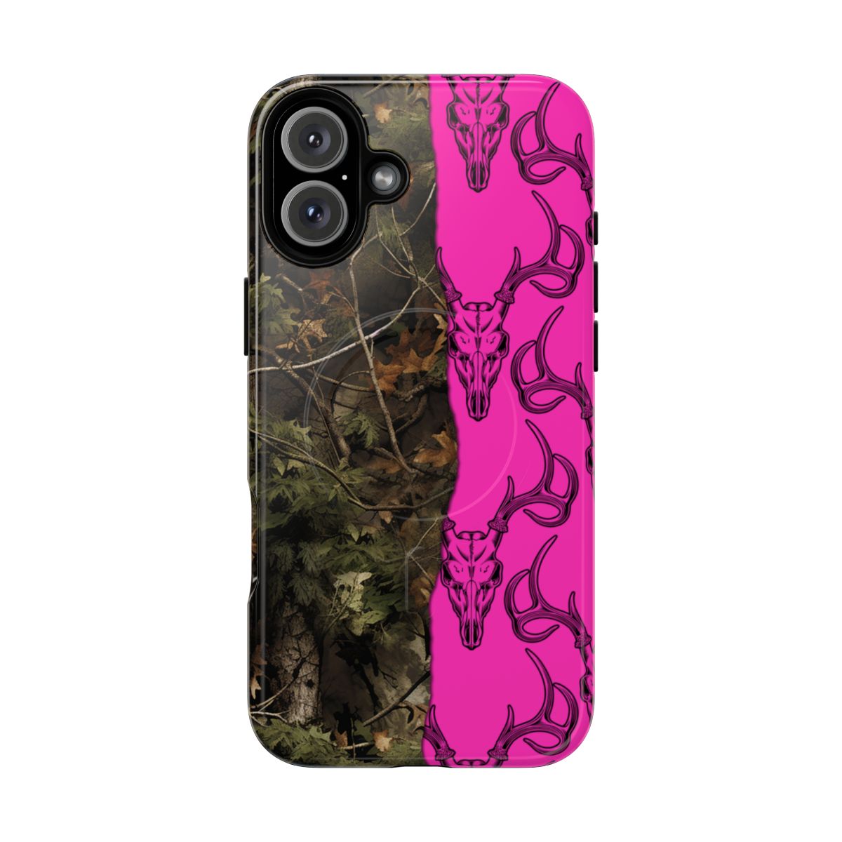 Camo Deer Skulls Pink Magnetic Case