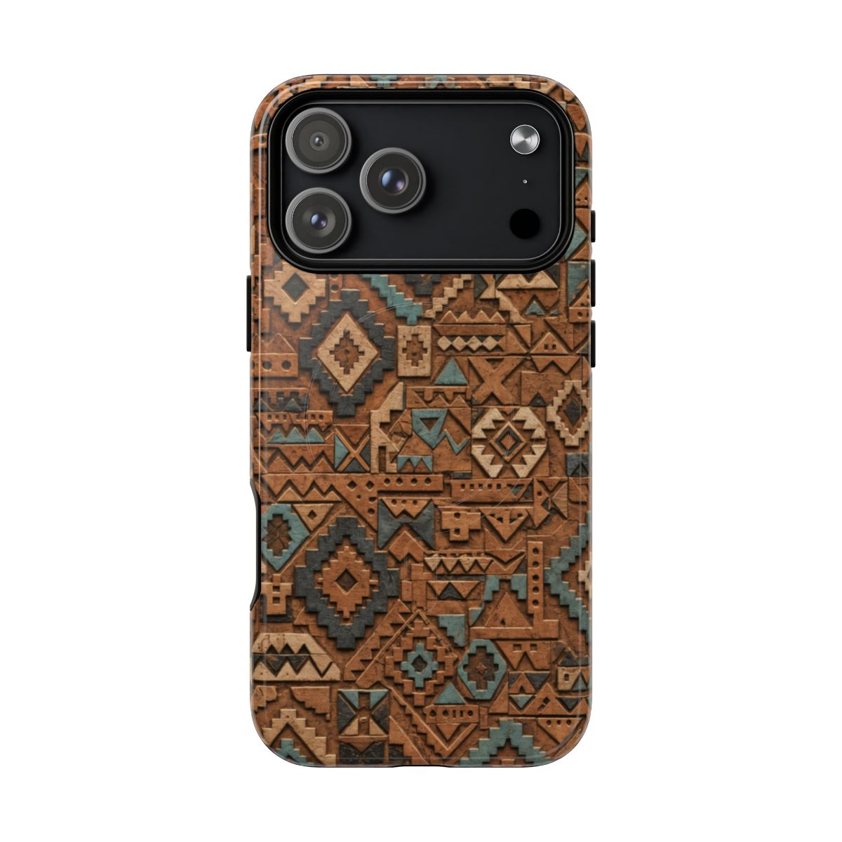 Carved Clay Aztec Magnetic Case - iPhone 18 Pro Max