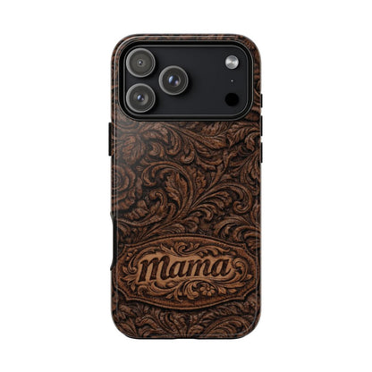 Carved Floral Mama Tough Case - iPhone 18 Pro Max