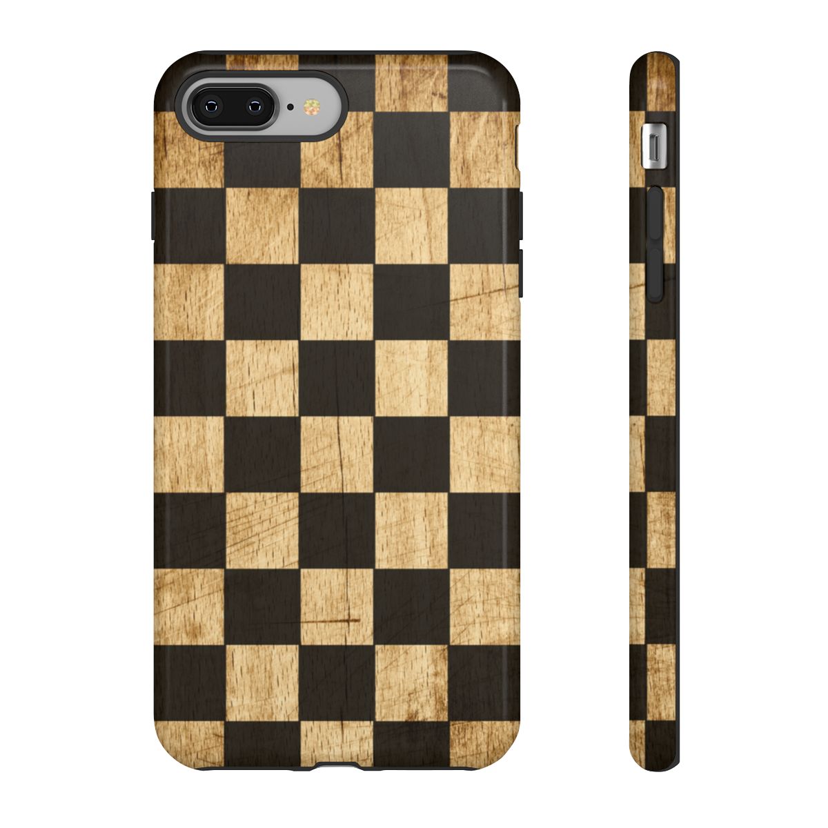 Checkered Rustic Wood Tough Case