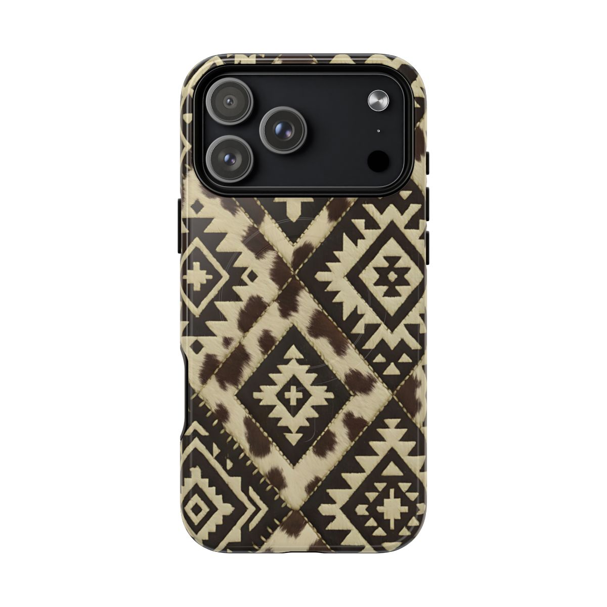 Chocolate Aztec Quilt Magnetic Case - iPhone 18 Pro Max