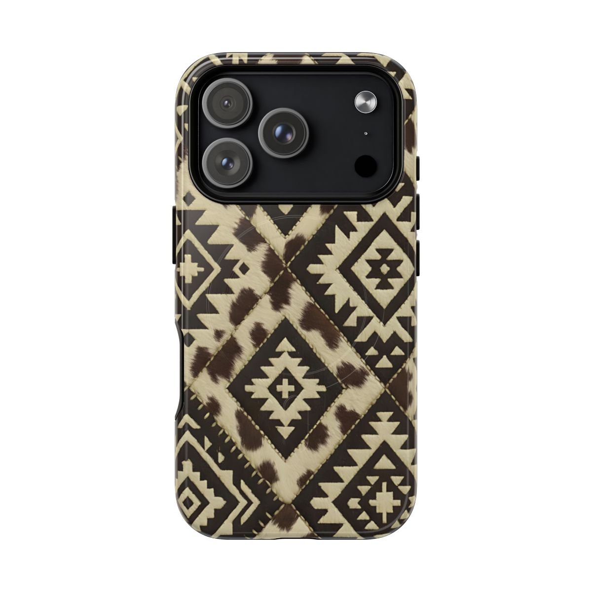 Chocolate Aztec Quilt Magnetic Case