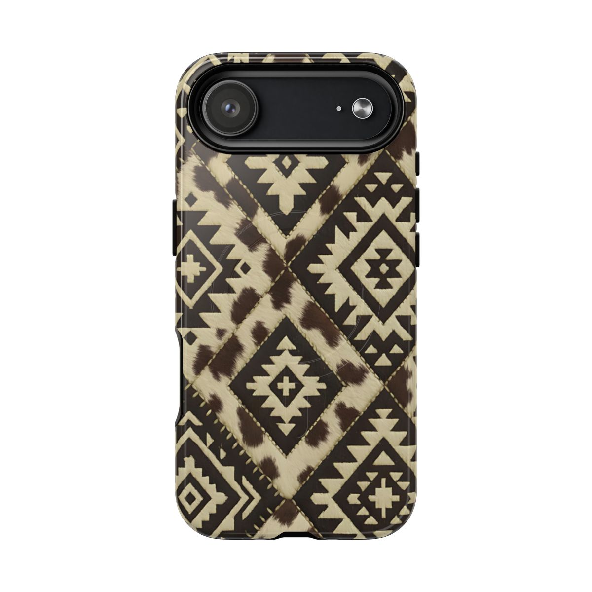 Chocolate Aztec Quilt Magnetic Case
