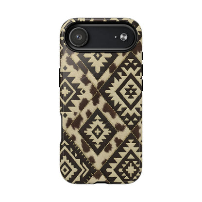 Chocolate Aztec Quilt Magnetic Case