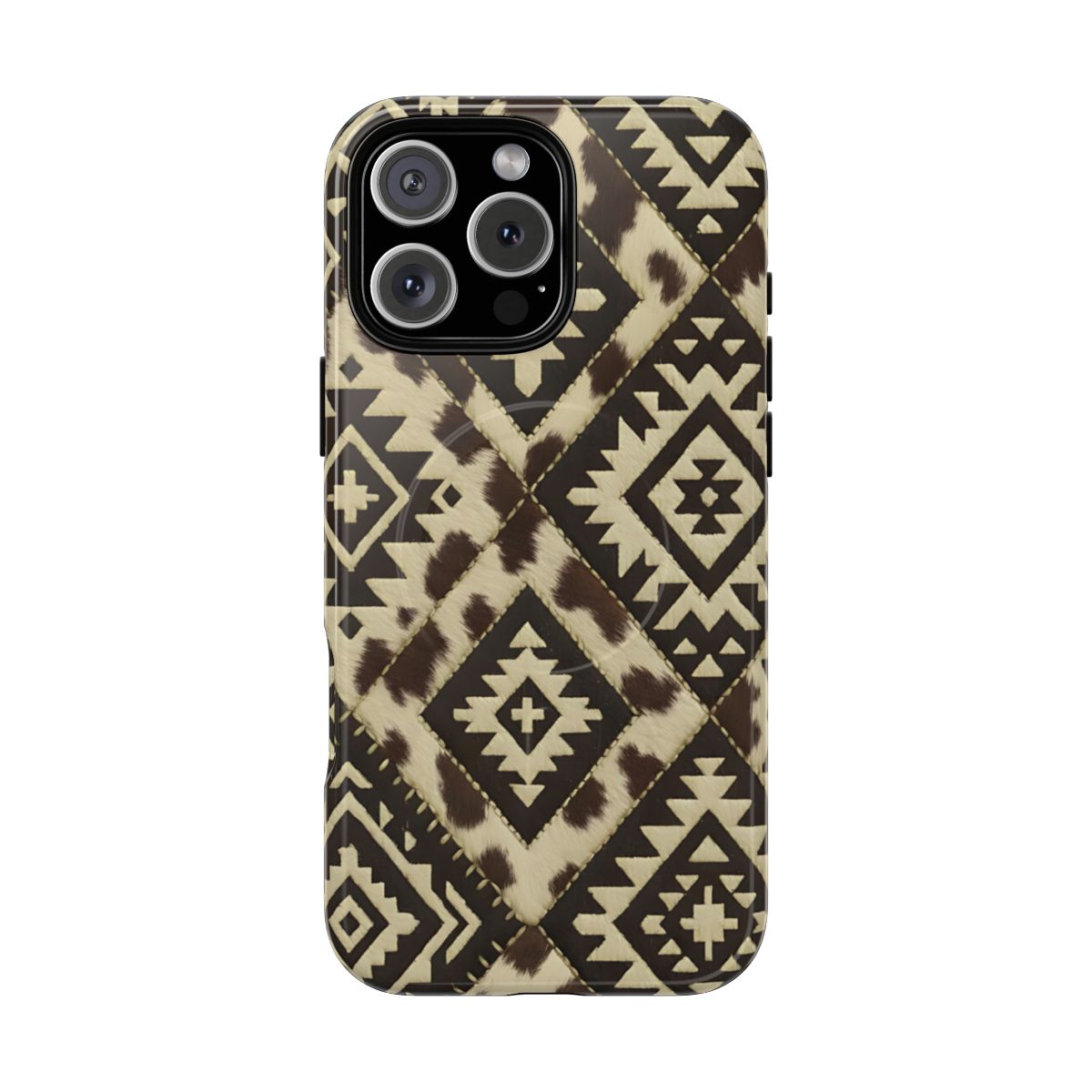 Chocolate Aztec Quilt Magnetic Case