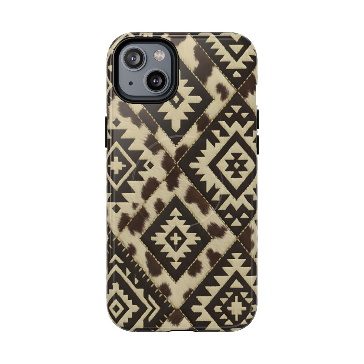 Chocolate Aztec Quilt Magnetic Case