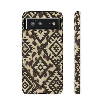 Chocolate Aztec Quilt Tough Phone Case
