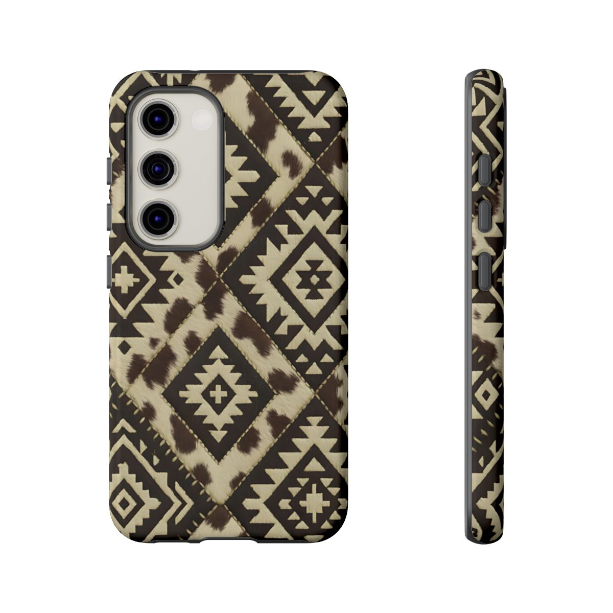 Chocolate Aztec Quilt Tough Phone Case
