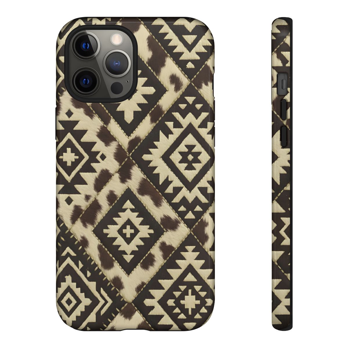 Chocolate Aztec Quilt Tough Phone Case