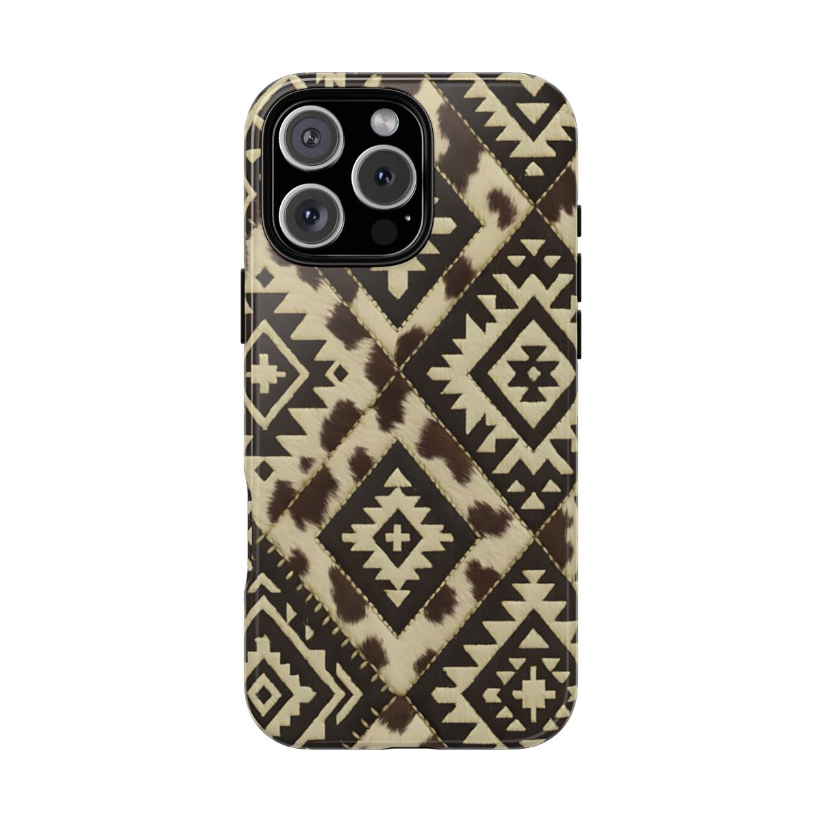 Chocolate Aztec Quilt Tough Phone Case