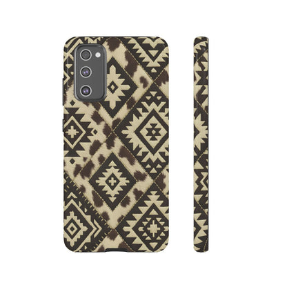 Chocolate Aztec Quilt Tough Phone Case