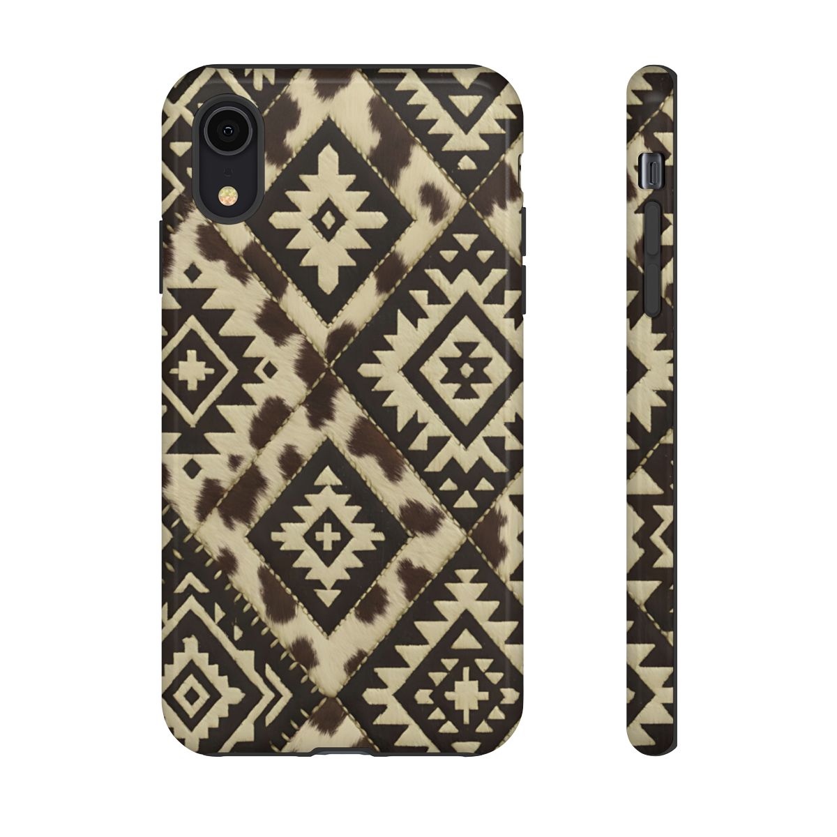 Chocolate Aztec Quilt Tough Phone Case