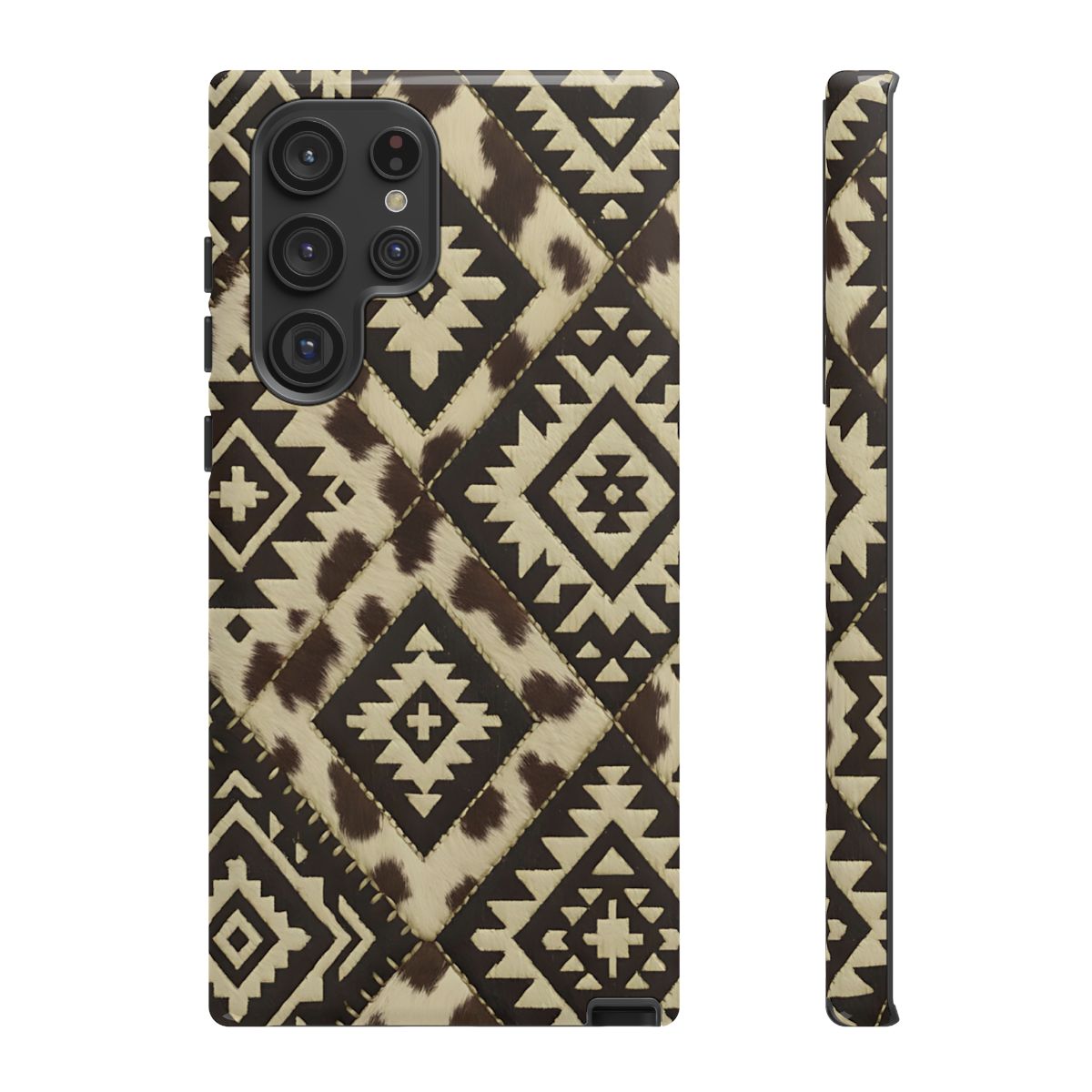 Chocolate Aztec Quilt Tough Phone Case