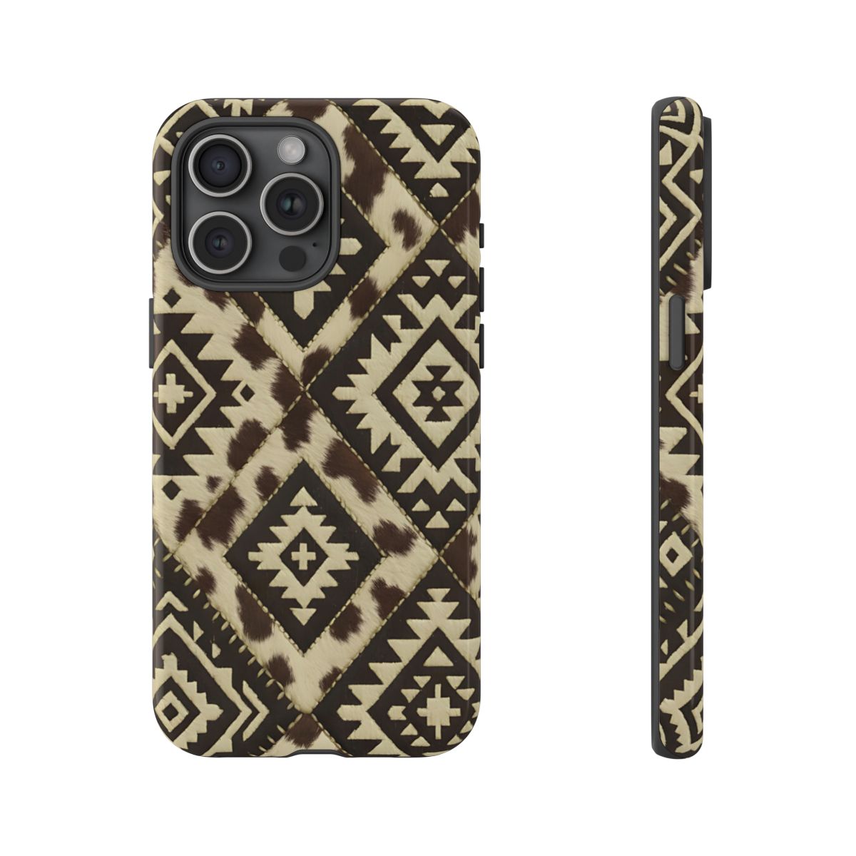 Chocolate Aztec Quilt Tough Phone Case