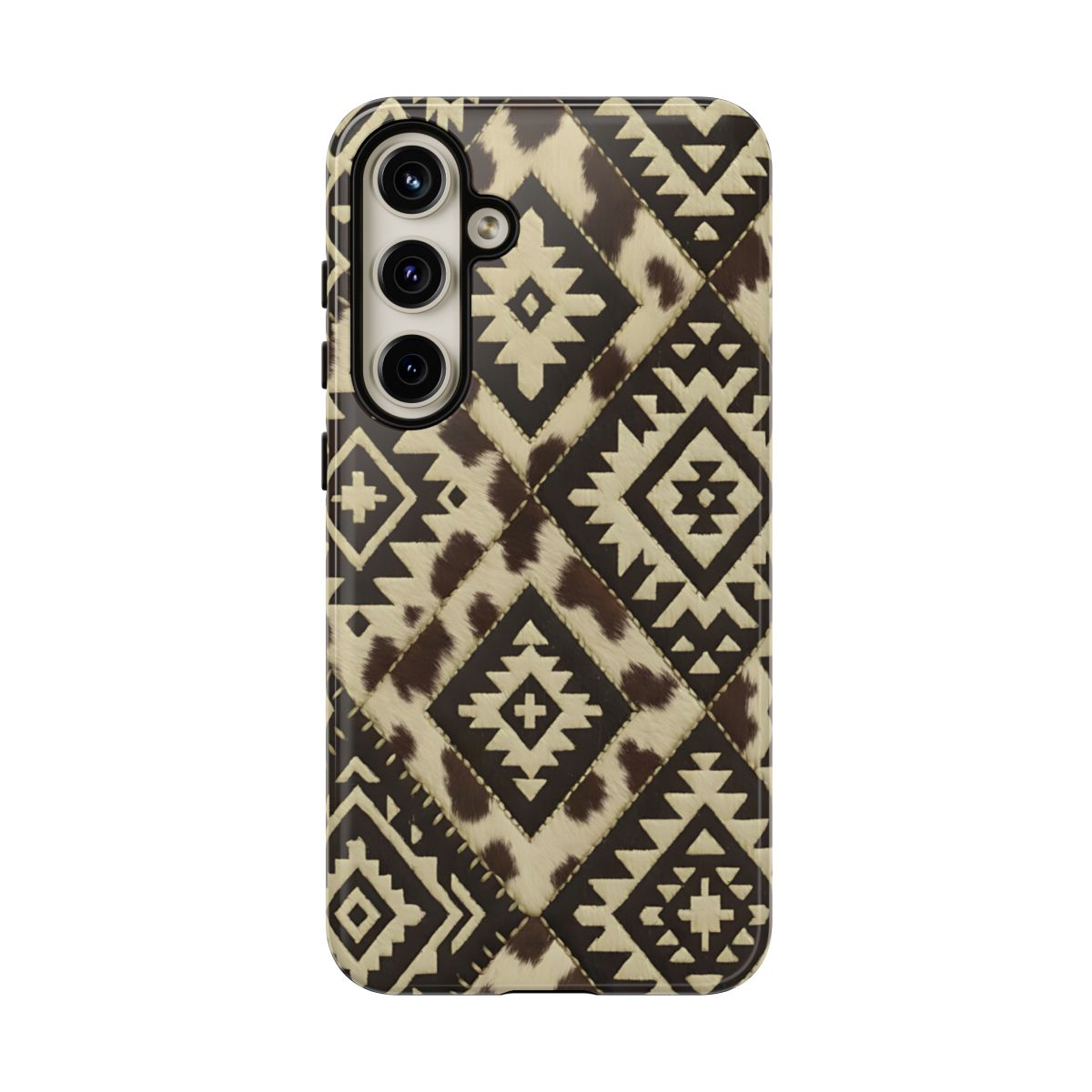Chocolate Aztec Quilt Tough Phone Case