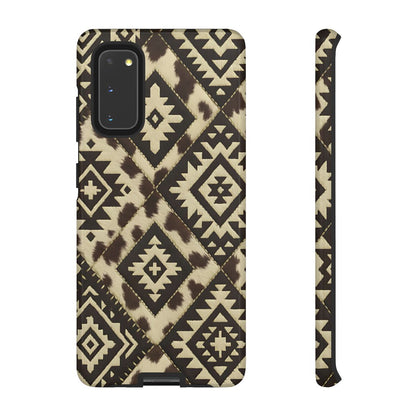 Chocolate Aztec Quilt Tough Phone Case