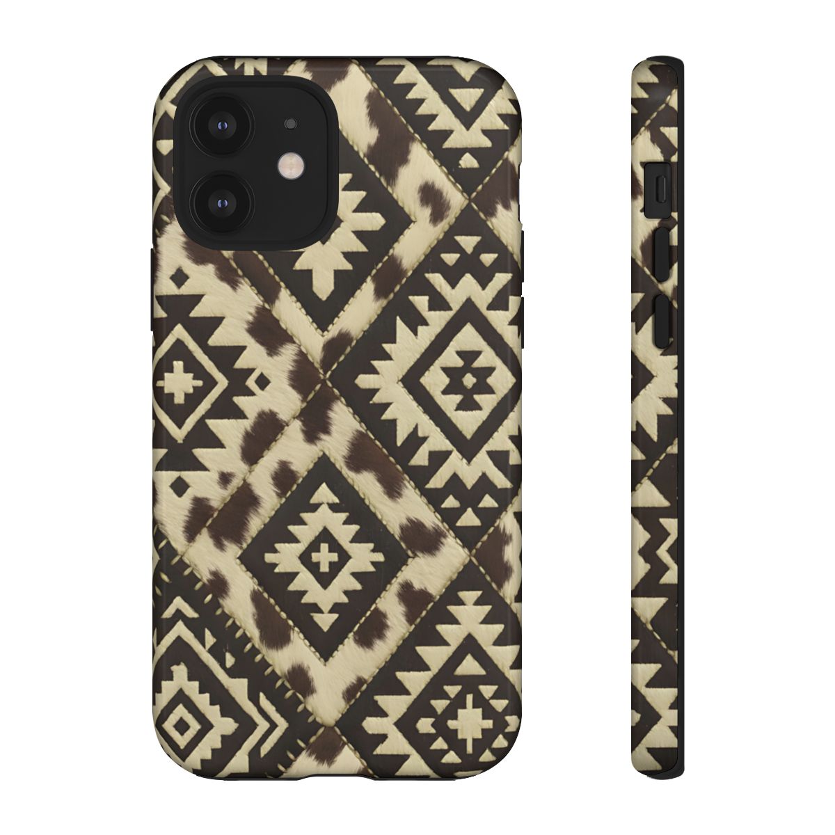 Chocolate Aztec Quilt Tough Phone Case