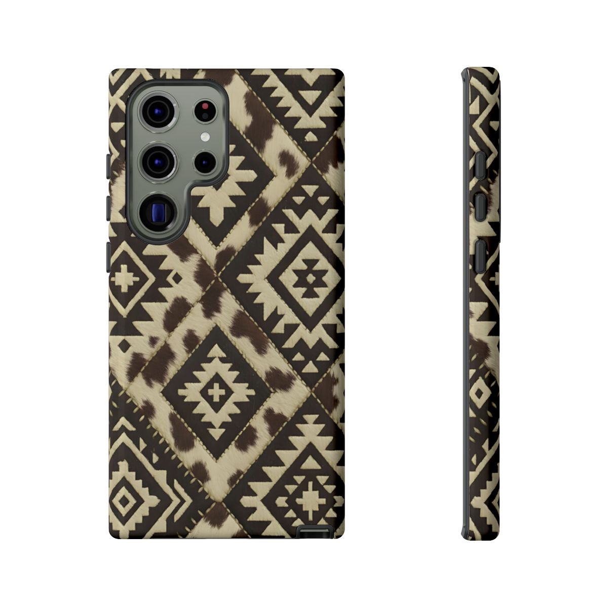 Chocolate Aztec Quilt Tough Phone Case