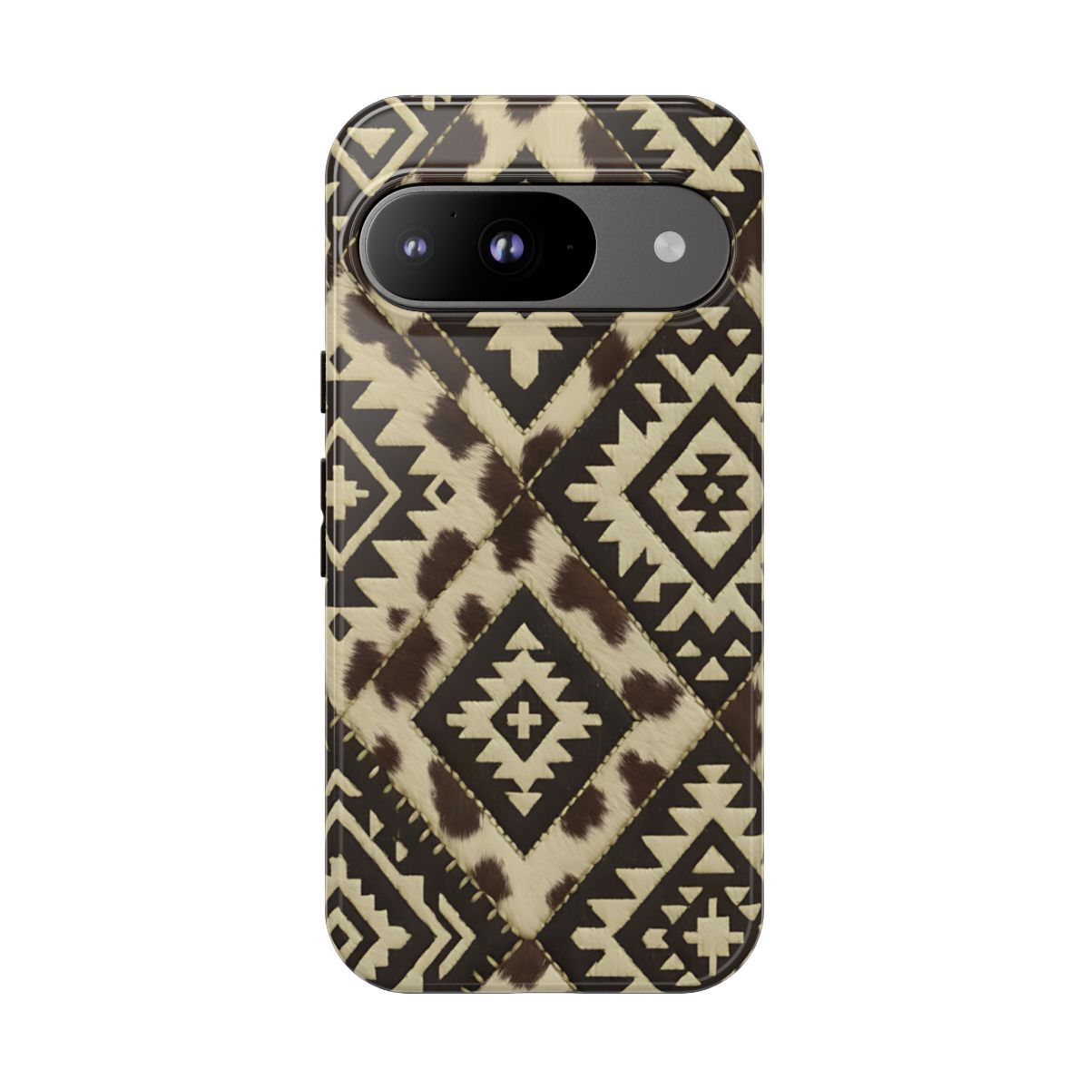Chocolate Aztec Quilt Tough Phone Case