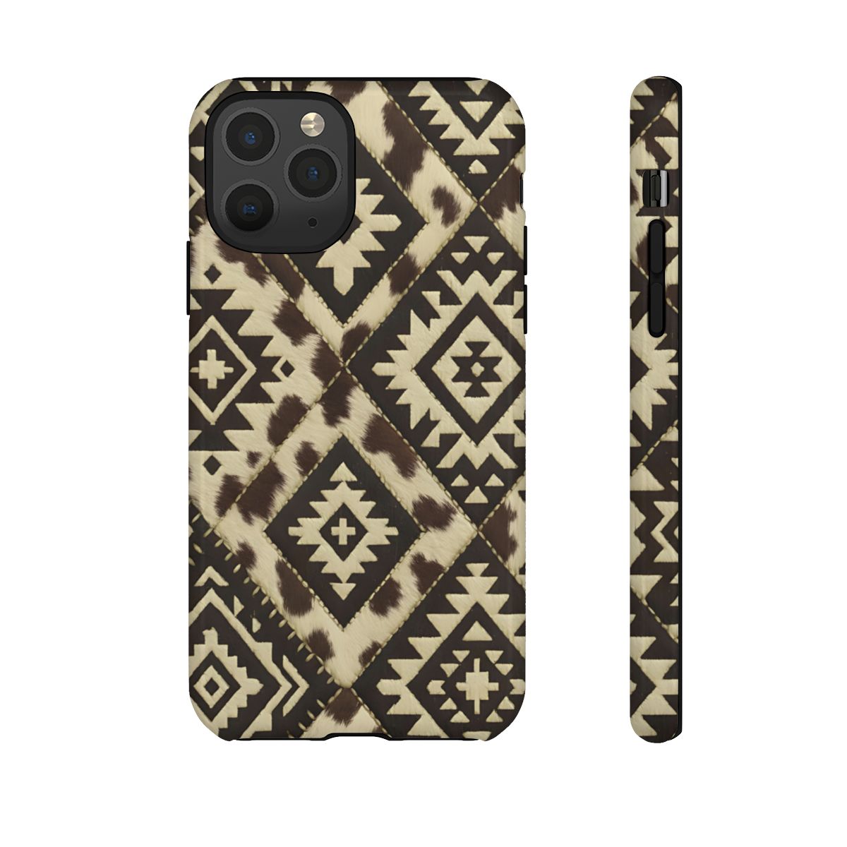 Chocolate Aztec Quilt Tough Phone Case