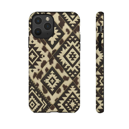 Chocolate Aztec Quilt Tough Phone Case
