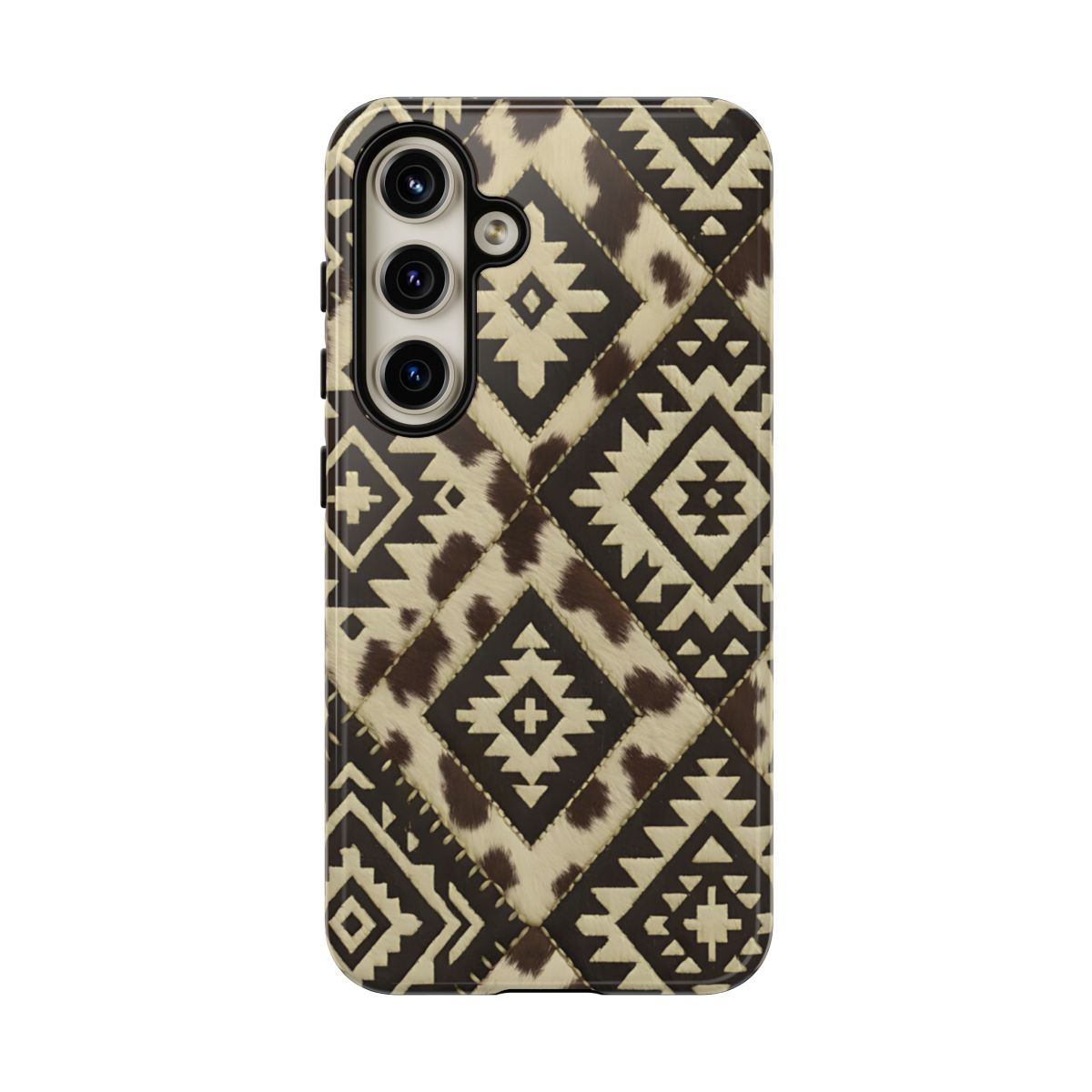 Chocolate Aztec Quilt Tough Phone Case
