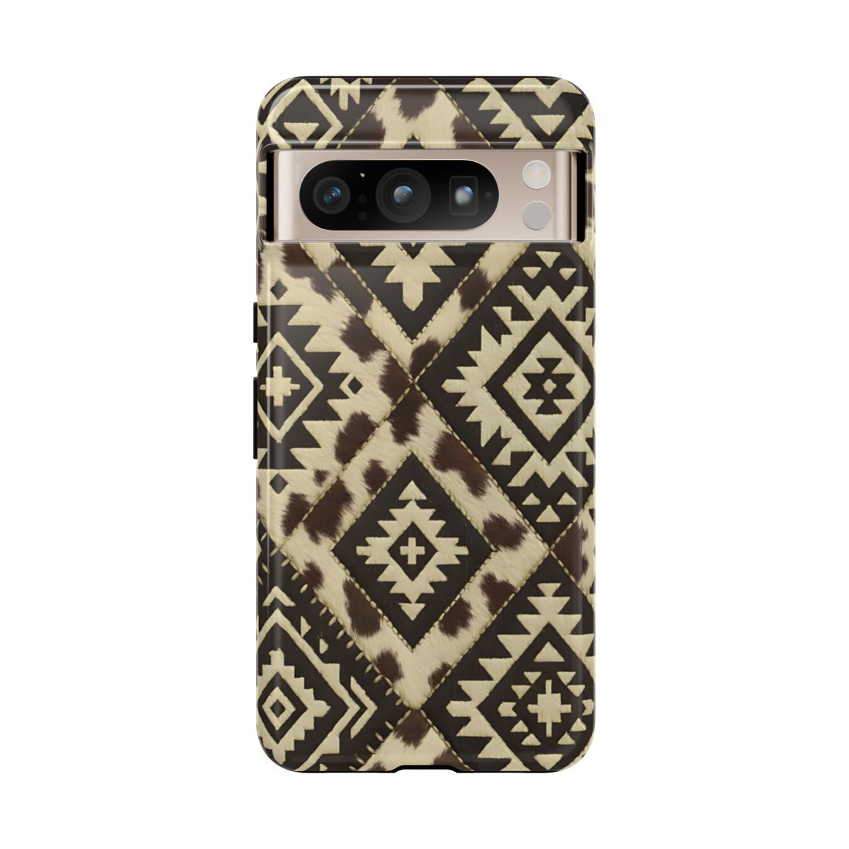 Chocolate Aztec Quilt Tough Phone Case