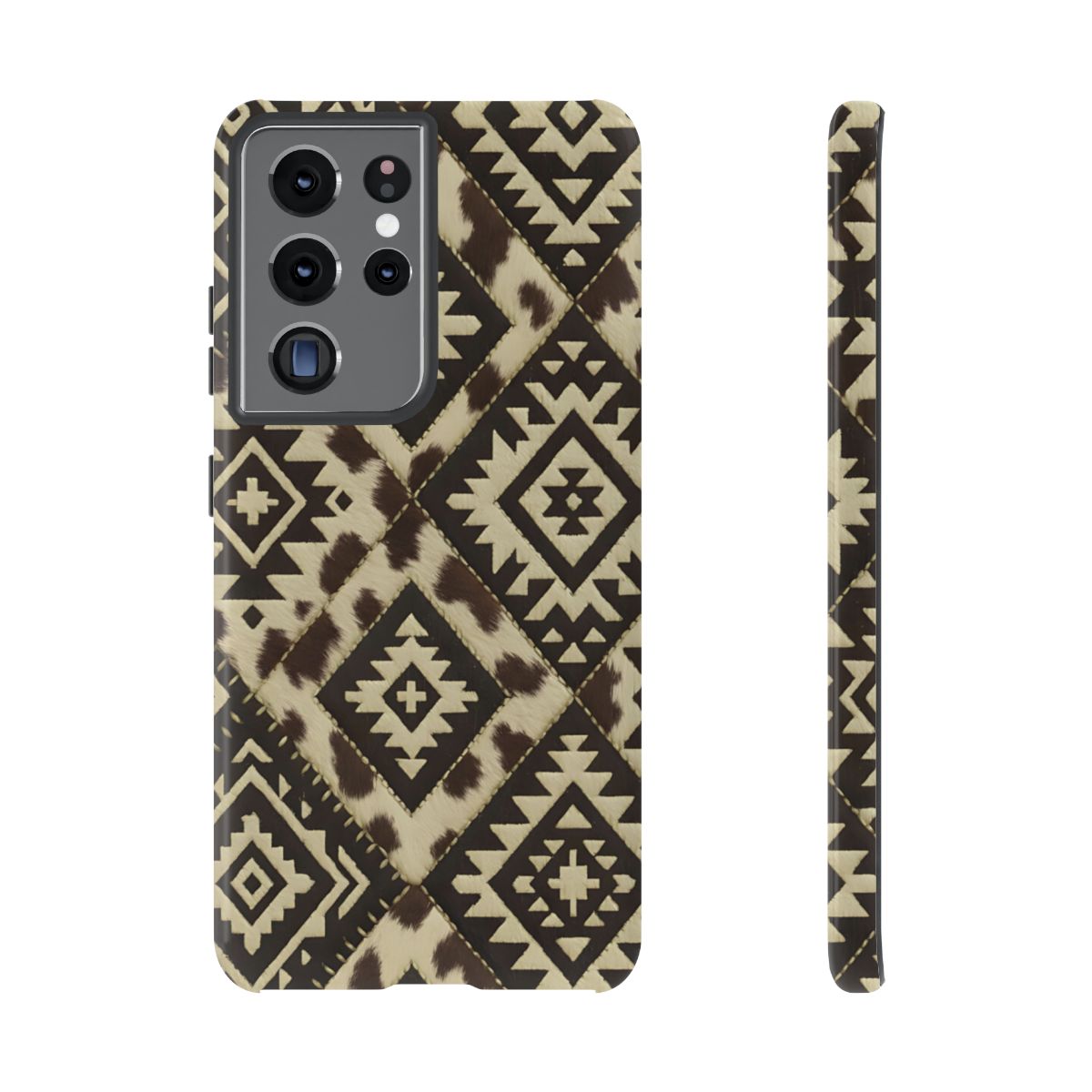 Chocolate Aztec Quilt Tough Phone Case
