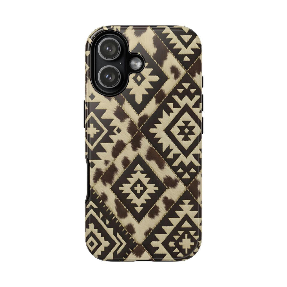 Chocolate Aztec Quilt Tough Phone Case