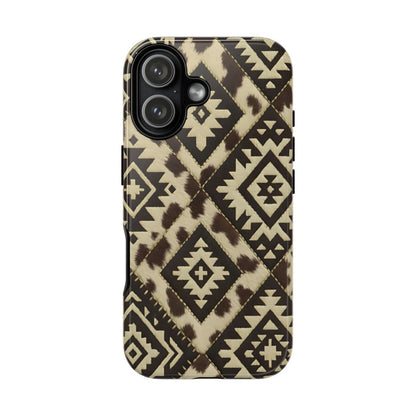 Chocolate Aztec Quilt Tough Phone Case