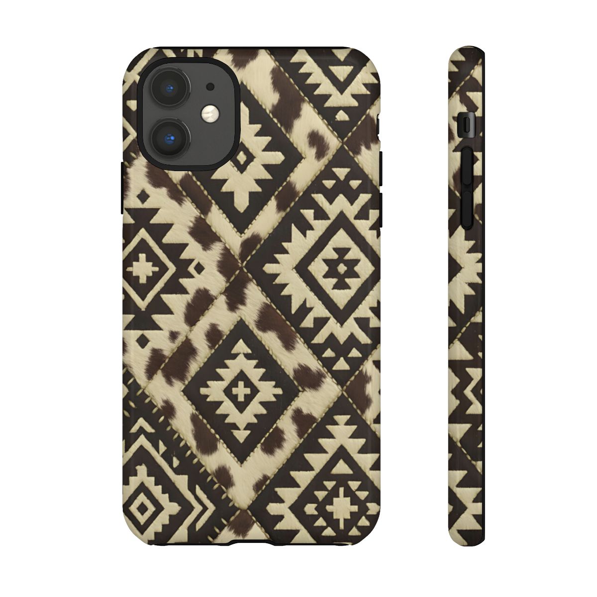 Chocolate Aztec Quilt Tough Phone Case