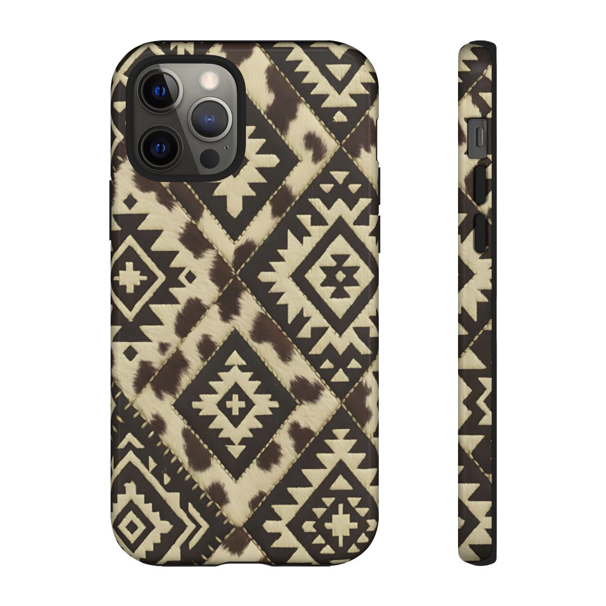 Chocolate Aztec Quilt Tough Phone Case