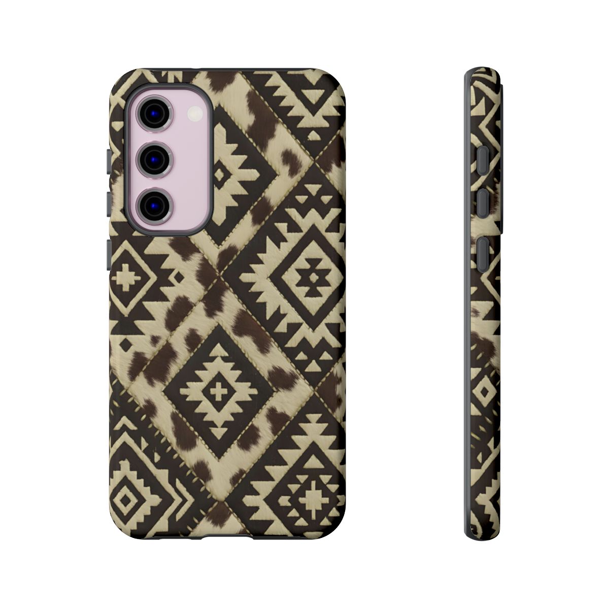 Chocolate Aztec Quilt Tough Phone Case
