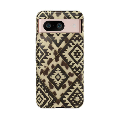 Chocolate Aztec Quilt Tough Phone Case