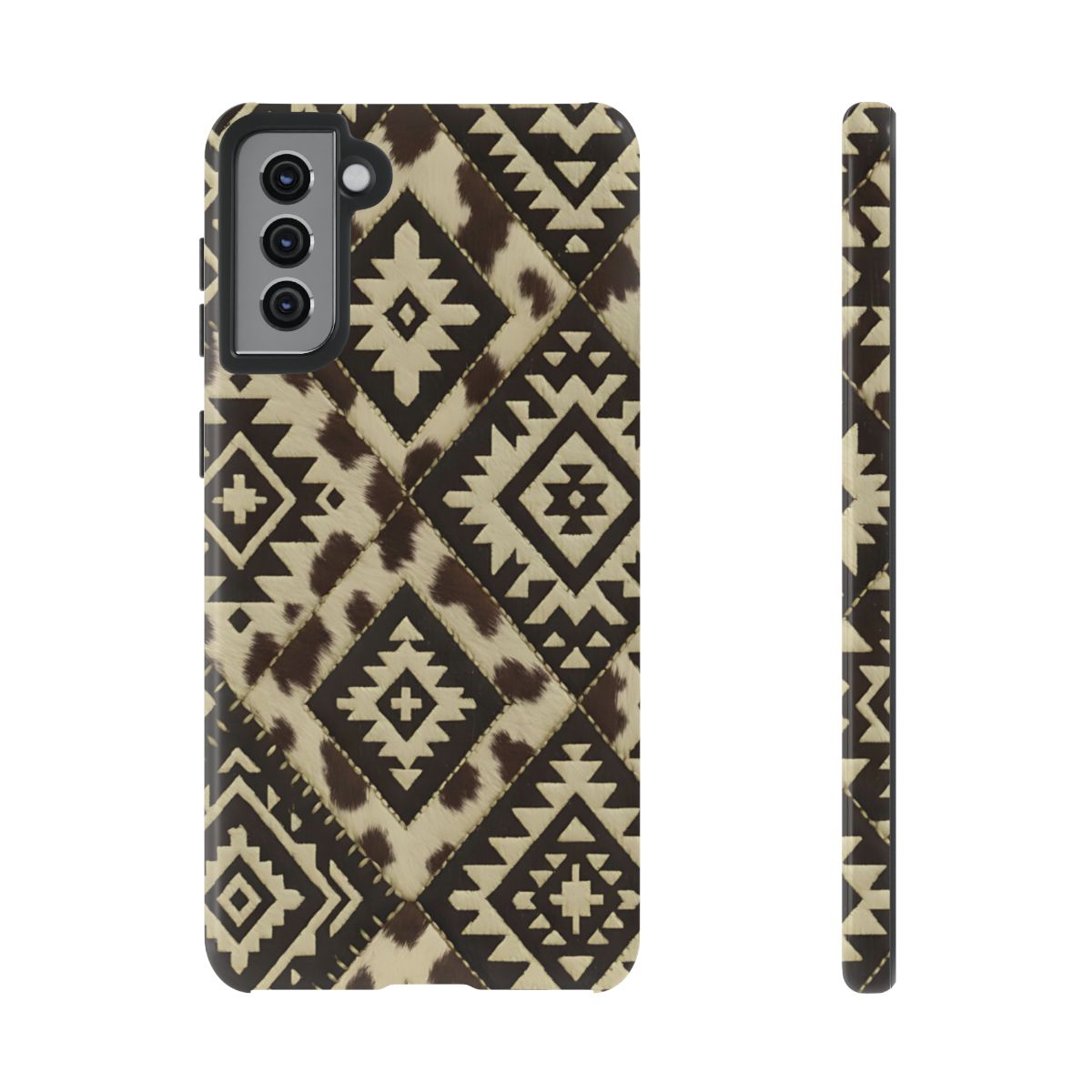 Chocolate Aztec Quilt Tough Phone Case